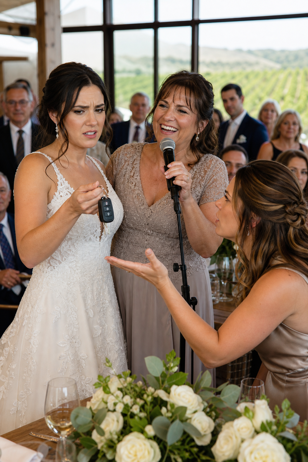 At my own wedding, my mother grinned like she'd done me a solid and declared, “We're signing over the car your in-laws got you to your sister.”