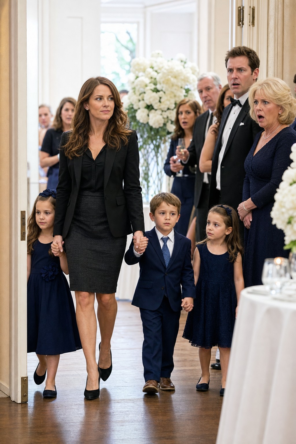 My Ex-Mother-in-Law Invited Me to My Ex-Husband's Wedding Just to Rub In That I'm the "Barren Woman" He Left. I Showed Up Calmly With Three Well - Dressed Kids, Pulled Out a Recording, and Said, "Before We Toast... Listen Up." No One Knew One Voice Would Shatter Five Years of Lies in Seconds. PART 2