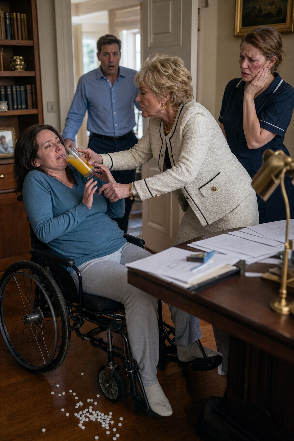 My Mother Pressed Orange Juice to My Wife's Lips and Slapped Her Caregiver - Then the Pills and Unsigned Contracts Ended Her Performance