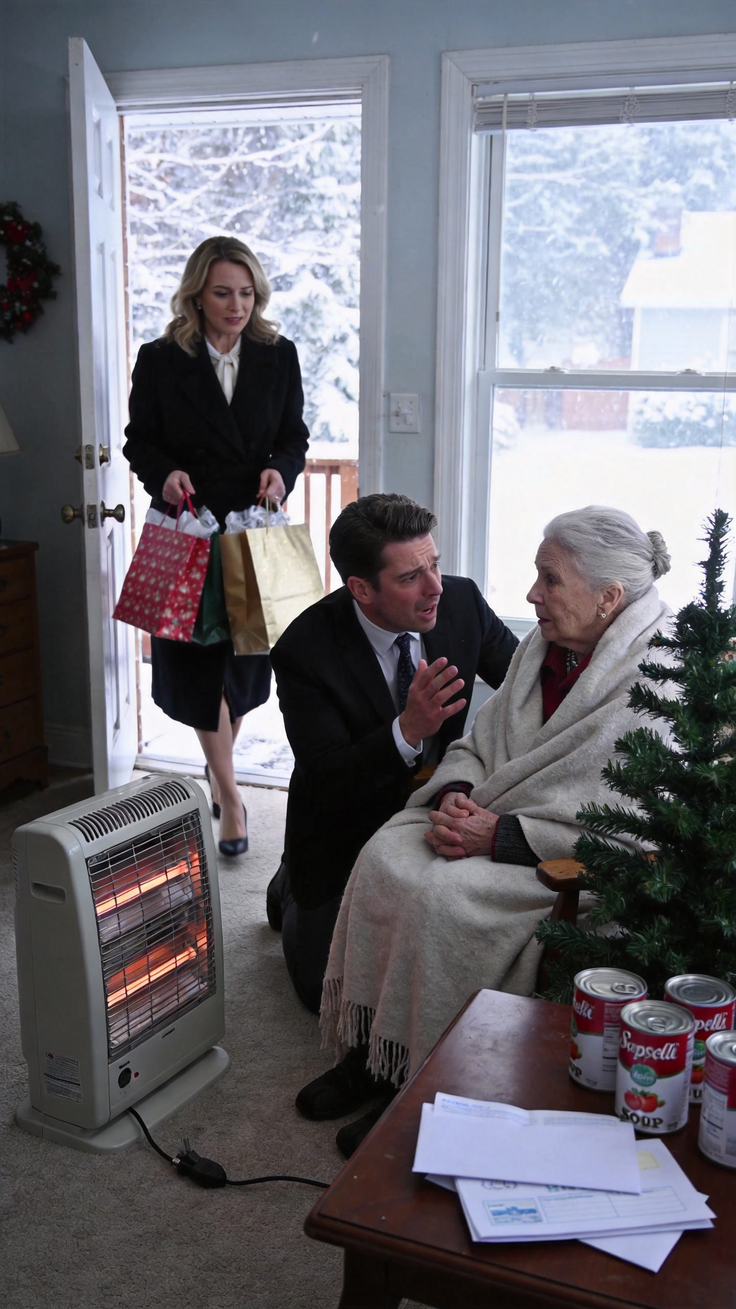 On Christmas Morning, My Millionaire Son Asked If The $5,000 His Wife Sent Each Month Had Finally Made Me Comfortable. I Pulled My Blanket Tight And Said, "I Haven't Had Heat Since November"