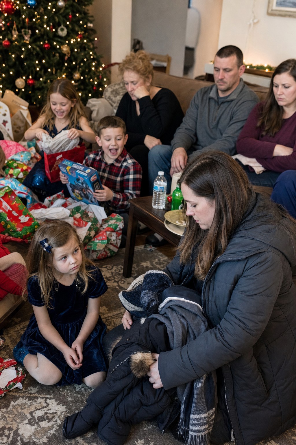 On New Year's Eve, mom gave gifts to every grandchild but mine, so I silently left and vowed never to return - then at 6:00 a.m. on January 1, a written agreement about their house landed at their doorstep...
