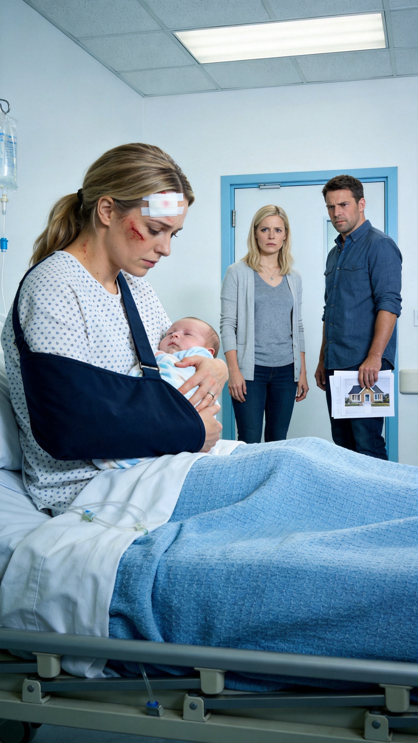 From a hospital bed—recovering from a truck accident that left me with a broken arm, fractured ribs, and a split brow—I called my parents to beg them to look after my four-week-old son. Instead of asking if I was okay, my father snapped, "It's Whitney's night. You made your bed, Claire," and hung up. But at two in the morning, my hospital room door swung open... and the man who walked in was the exact person my parents had spent a decade underestimating.