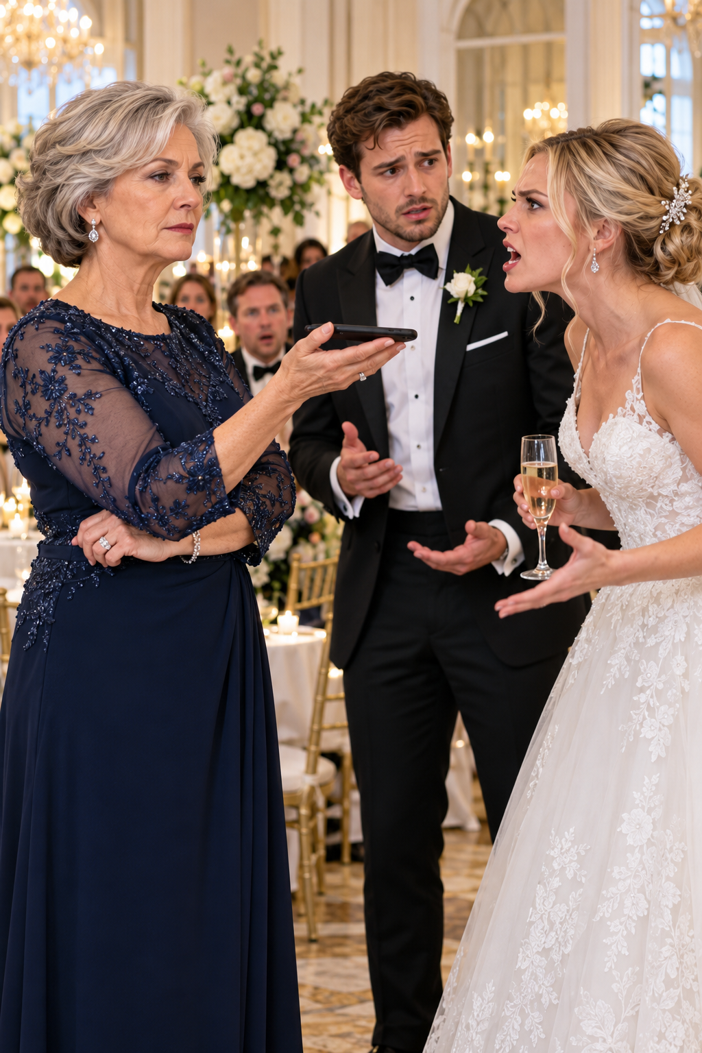 At My Son's Wedding, His Bride Offered to "Let" Me Live in Her Old Apartment, While Her Family Took Moving Trucks to My Estate. Then I Asked Security to Put the Call on Speaker.