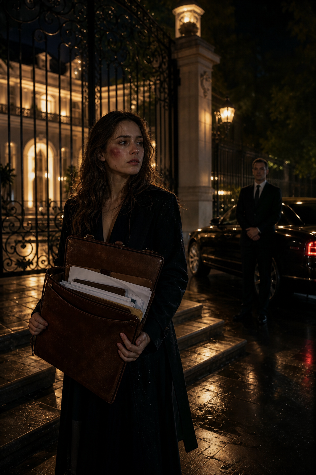 He Threw Me Out of "His" Mansion. By Sunrise, the Files in My Briefcase Proved the House, the Company, and the Name on the Gate Were Never His.