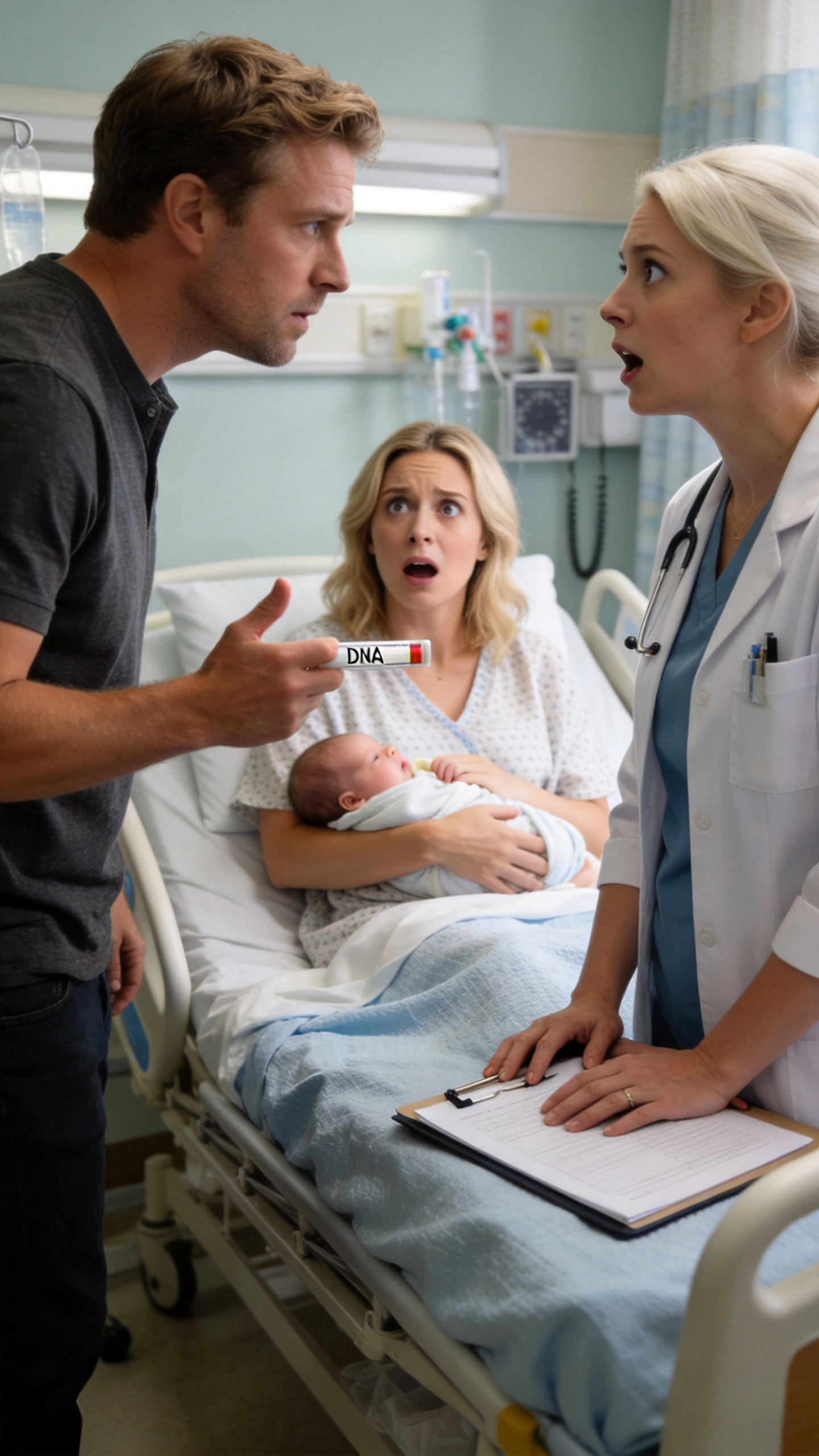 Thirty minutes after I gave birth, my husband stared at our newborn and whispered, “I want a DNA test. That baby might not be mine.”