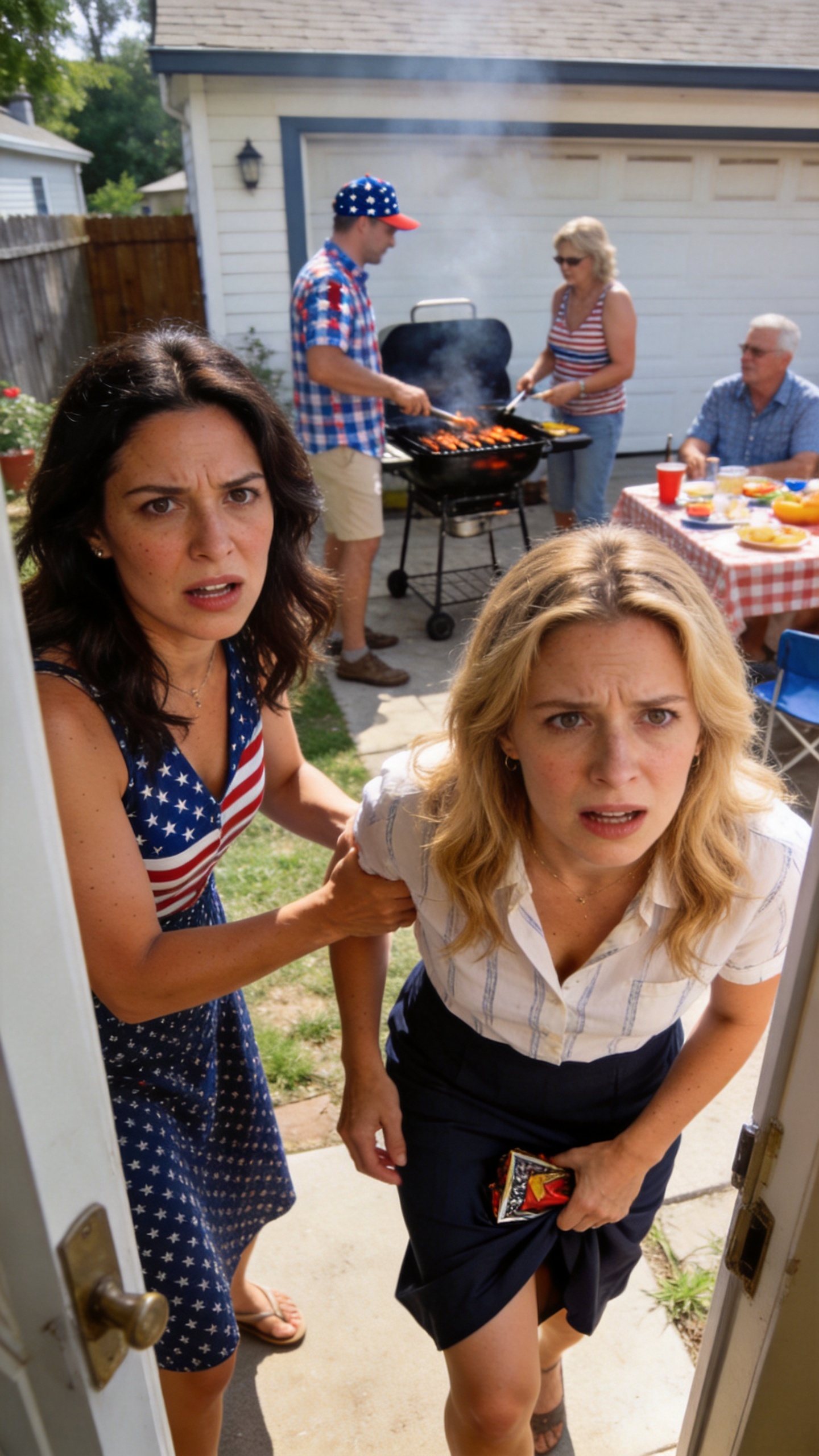 I Caught My Sister-in-Law Sneaking Out of My Garage During Our Fourth of July Cookout – What I Saw Sticking Out from Under Her Skirt Made Me Go Pale