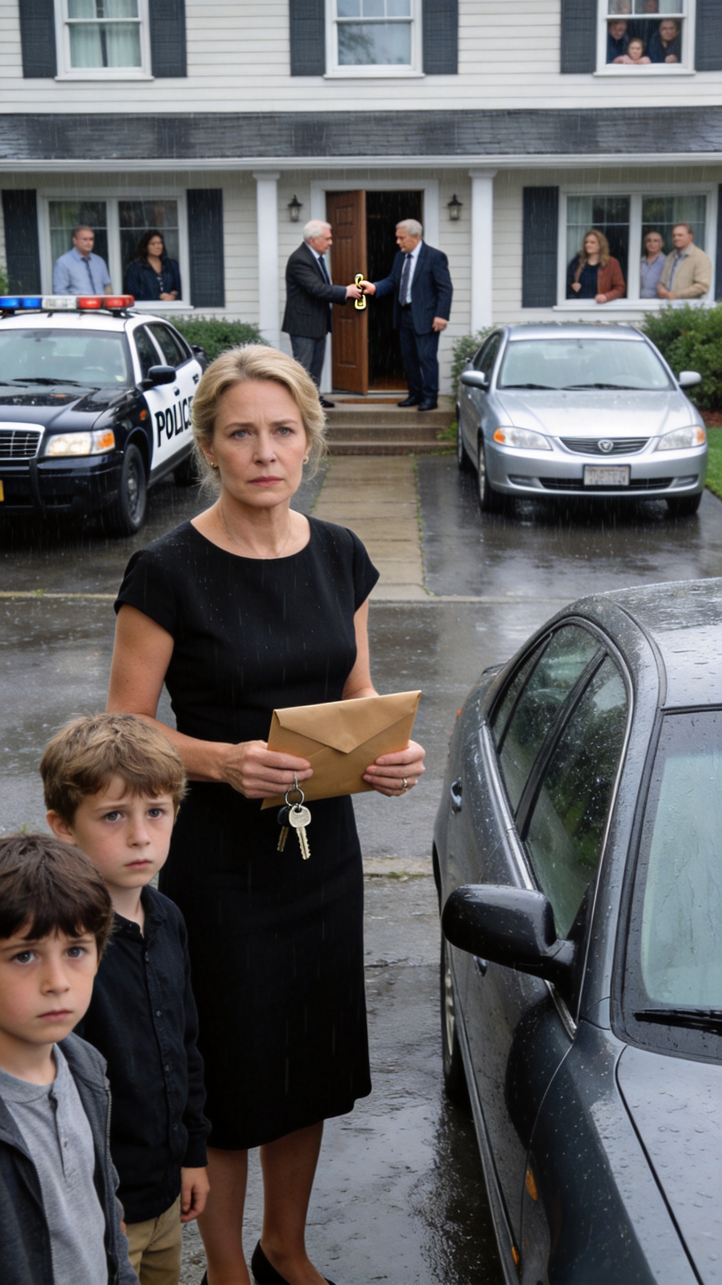 They threw me and my kids out of my husband’s house on his funeral day, called me a freeloader, and said I had no right to it. Little did they know I was holding the secret papers that would turn the tables on them.
