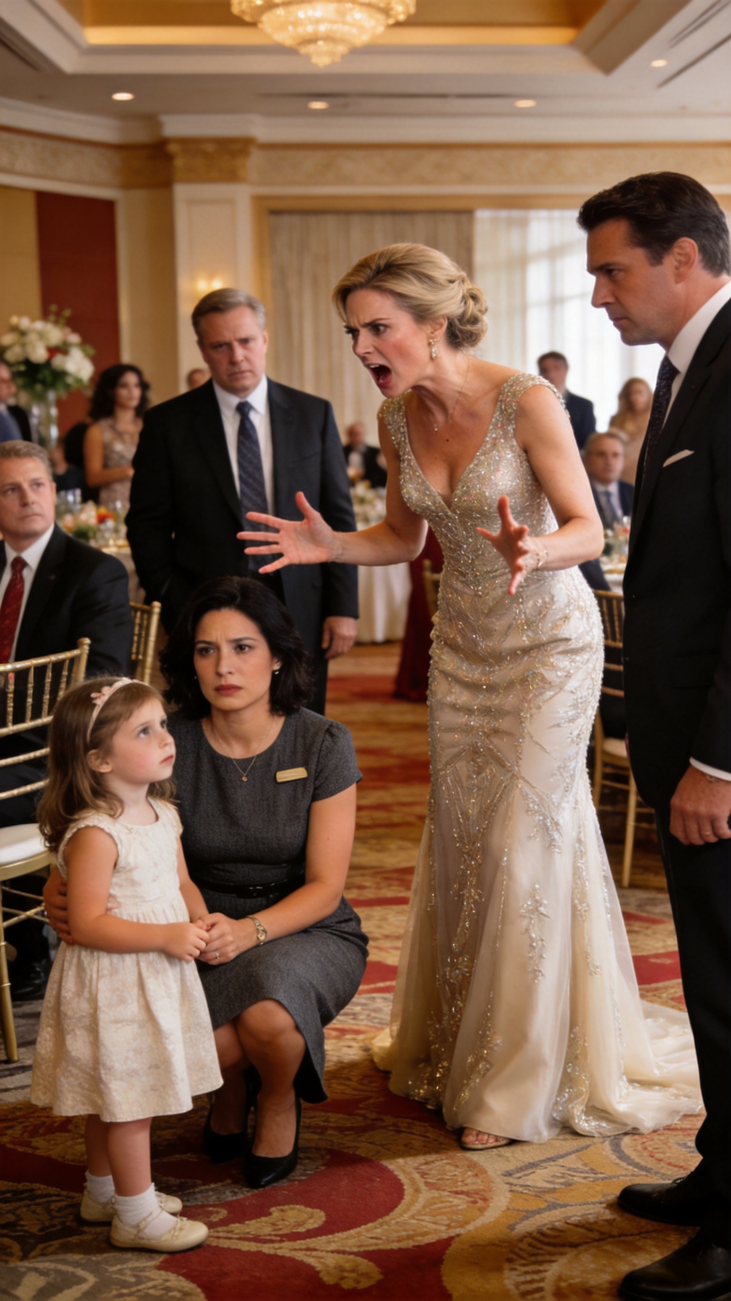 The CEO's Wife Hum!liated Me At The Company Gala In Front Of My Daughter And Three Smirking Executives - She Never Imagined I Was The Silent Majority Owner Deciding Her Husband's Future
