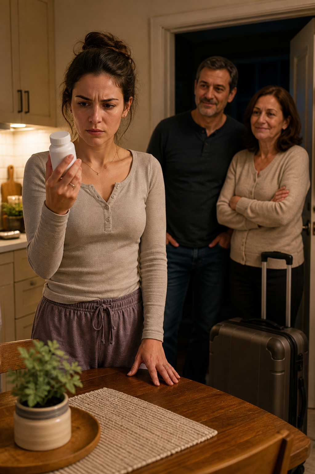 Before Leaving on a Trip, My Husband and Mother-in-Law Gave Me “Vitamins.” My Silent Seven-Year-Old Son Suddenly Whispered, “Mom, Don’t Take Them.” I Hid the Bottle, Called My Lawyer, and Waited for Answers That Night.