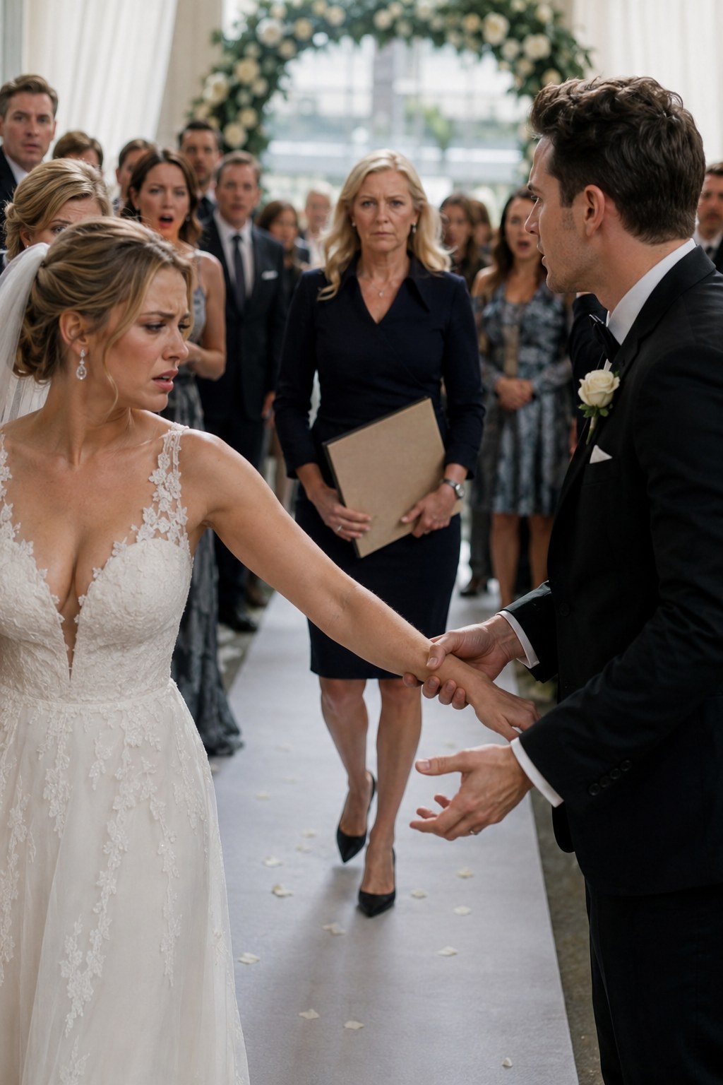 At the wedding altar, he squeezed my hand and whispered, "From today on, you belong to me. Know your place." Then I asked him to meet my witness.