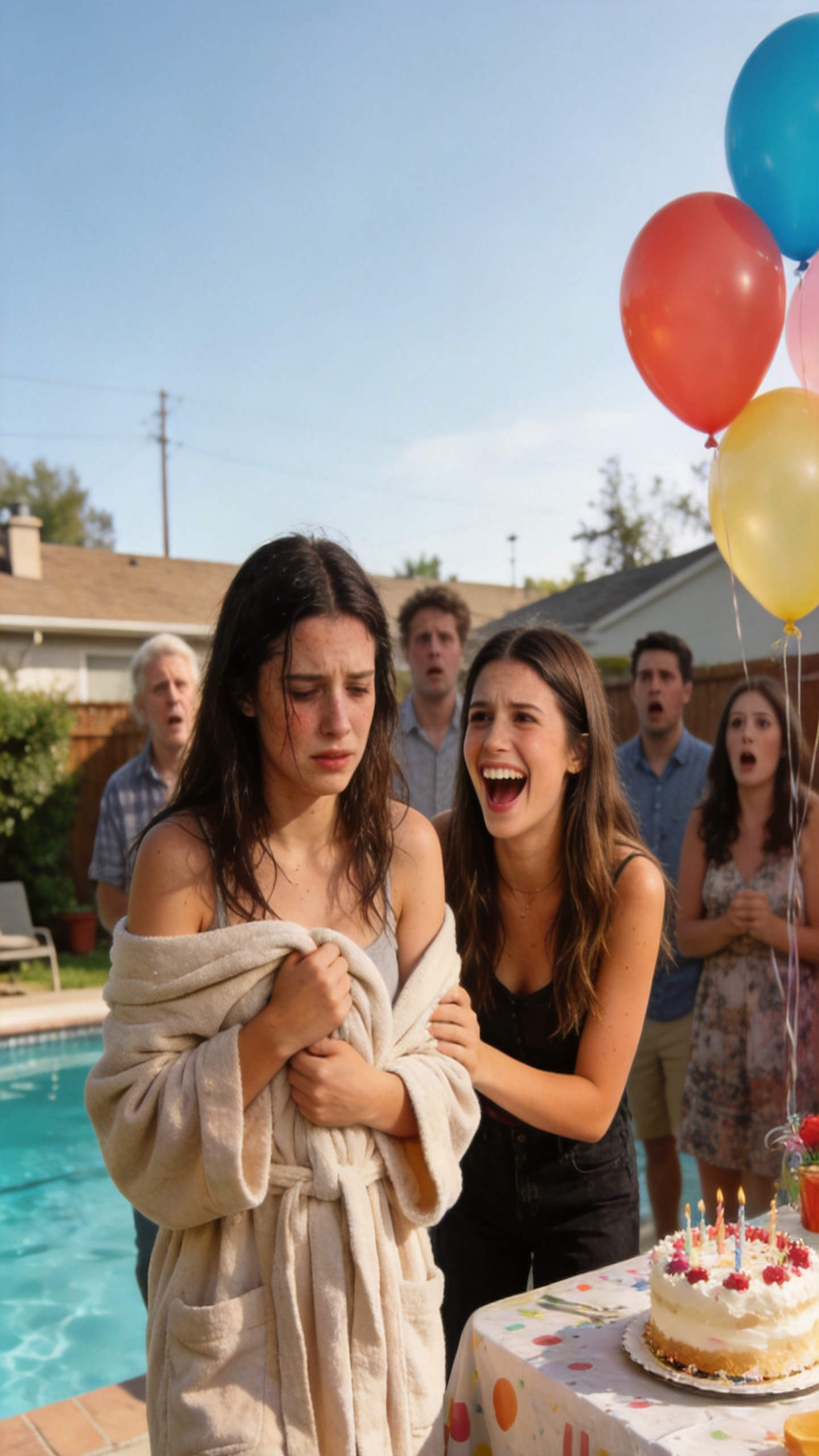 My twin sister forced me to wear a bikini at our eighteenth birthday party and laughed, "Go on... show everyone the monster you've been hiding under that robe." Nearly two hundred guests raised their phones, expecting the humiliation of the year.