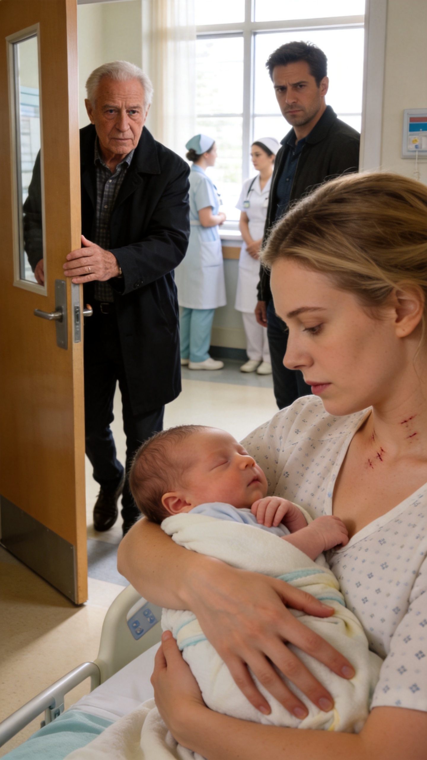I Was Holding My Newborn When My Uncle Walked Into The Hospital Room And Saw The Marks On My Neck.