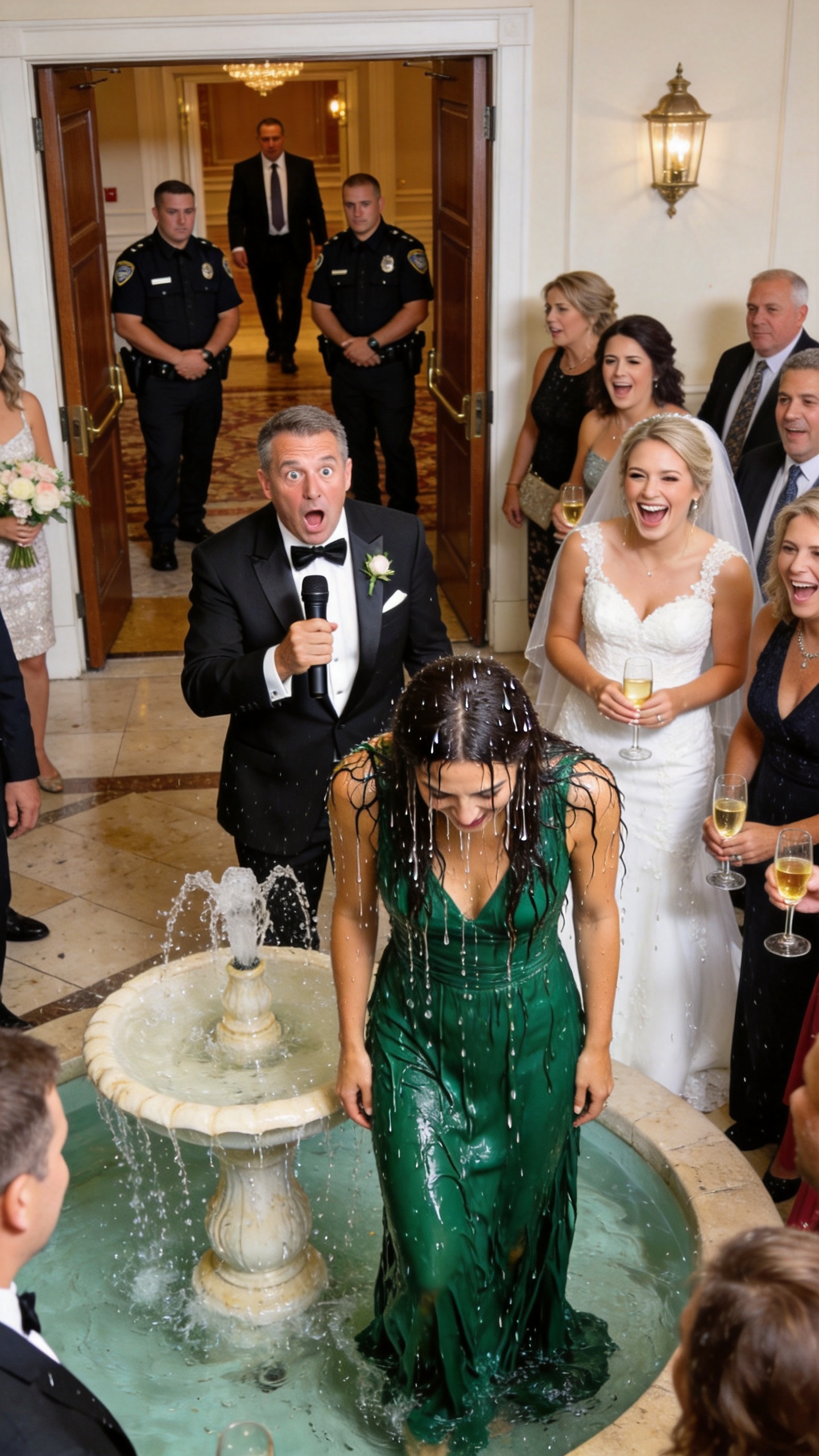 My Family Laughed When I Arrived Alone At My Sister's Wedding, Then My Father Pushed Me Into The Fountain. They Were Still Clapping When My Husband Walked In With Security