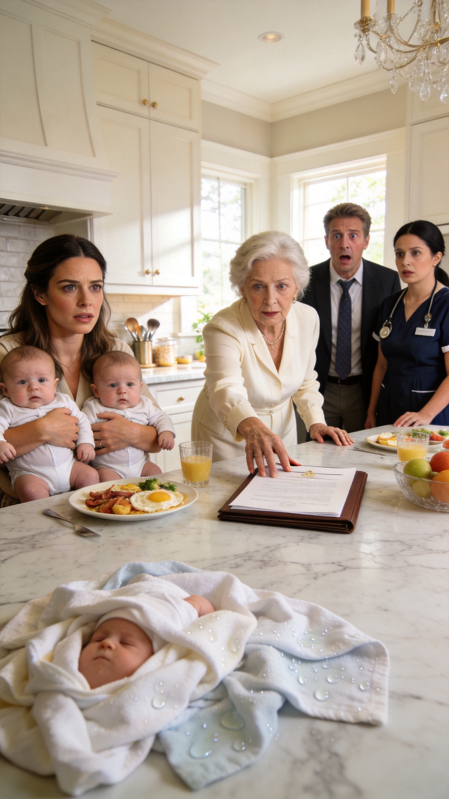 My Billionaire Ex Found Me Sleeping On A Bench With Our Twins, But The Real Shock Came At Breakfast When His Mother Tried To Take The Babies From My Arms