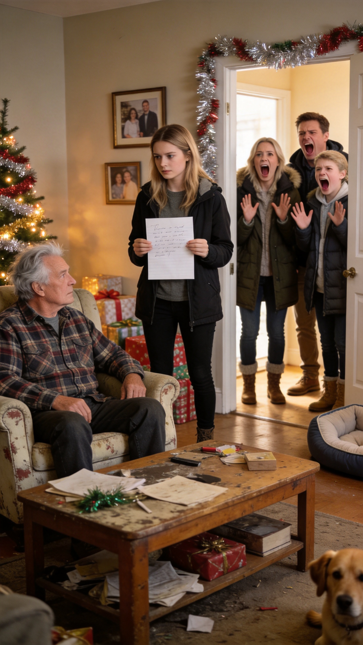 I Came Home for Christmas and Found My Family Gone to Europe, Leaving Me Alone With Grandpa and a Note Saying I Had to Care for Him. When Grandpa Asked, “Shall We Begin?” I Nodded. One Week Later, They Came Back Screaming.