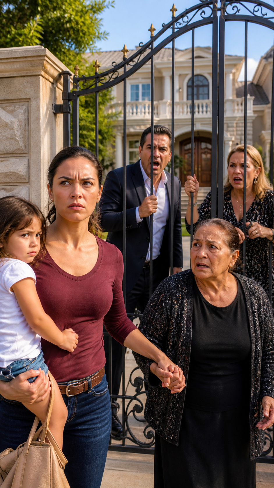I Returned Home Early and Found My Ailing Mother Cooking with My Toddler on Her Back. 'Let Her Finish,' They Said. I Cut the Power, Water, and Led Her to the Mansion I Owned All Along