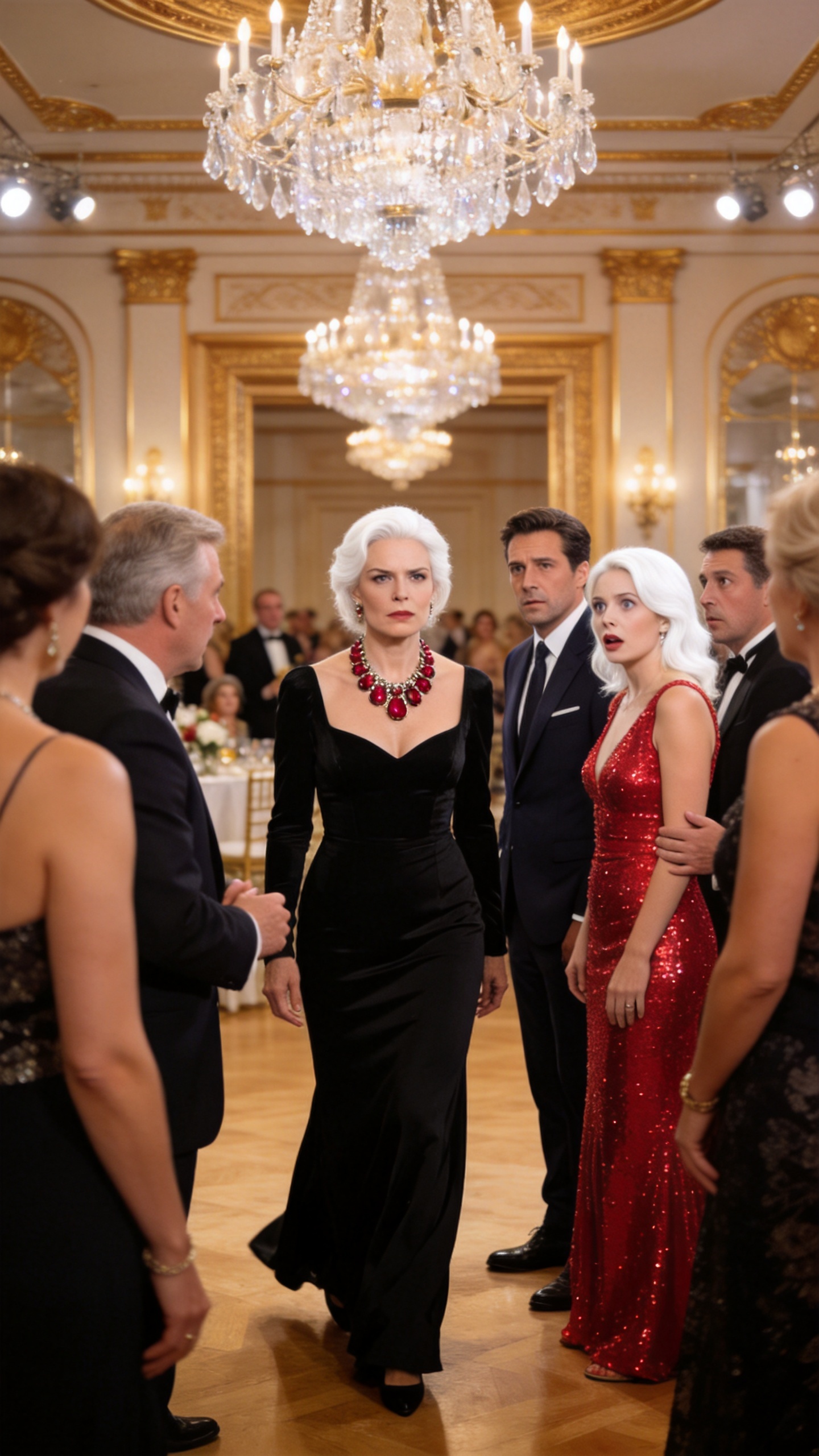 At the annual party, my husband showed up with his mistress on his arm and whispered, “My wife doesn’t belong here.” I walked in minutes later wearing a ruby ​​necklace, with a missed call from my father and a $2.5 billion family secret that was going to change the faces of all the guests.