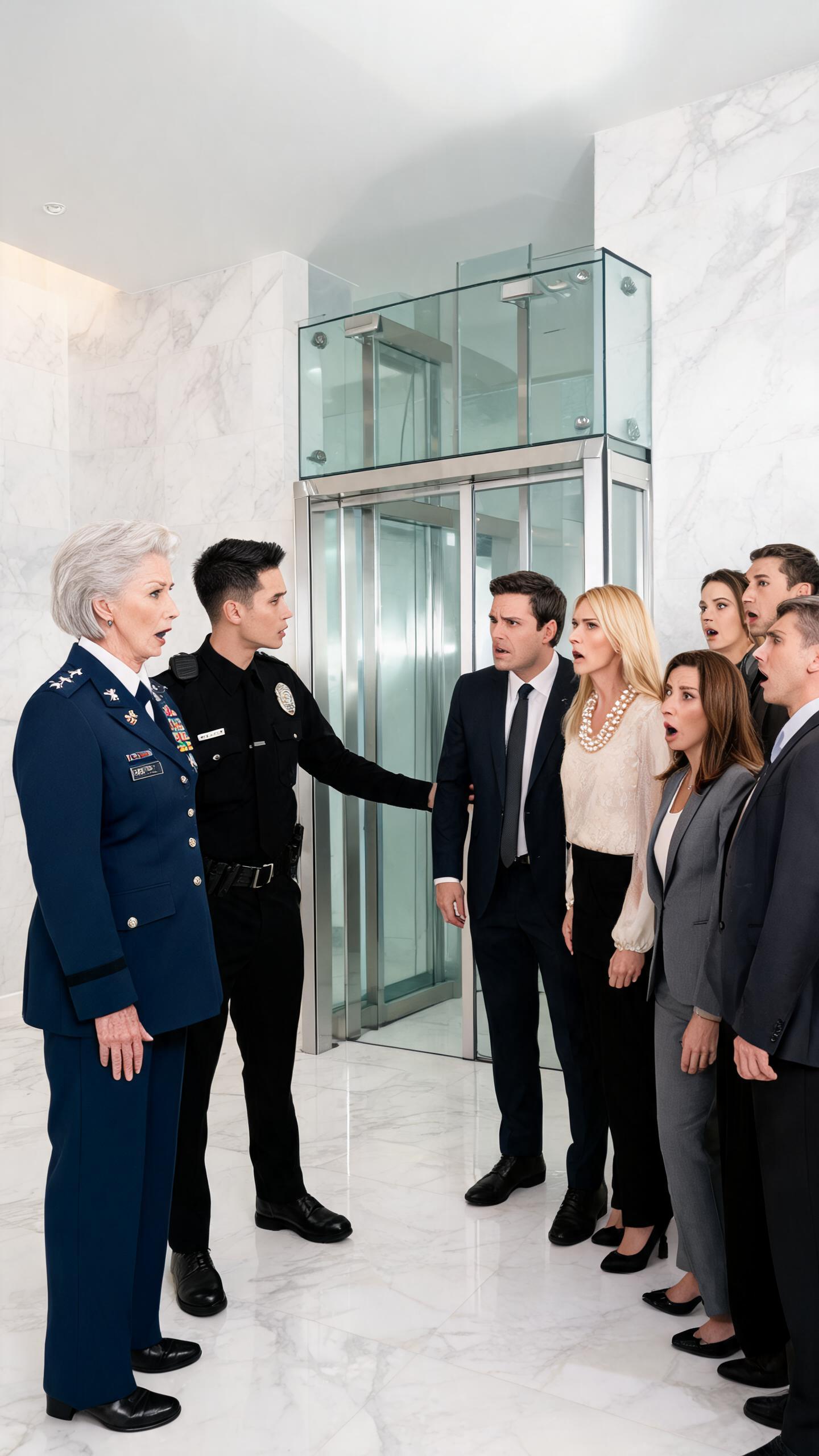 "You're Not His Wife," The Guard Said As I Walked Into My Own Company In Full Uniform, But When I Saw Another Woman Wearing My Mother's Pearls Beside My Husband, I Knew The Lie Was Bigger Than Marriage