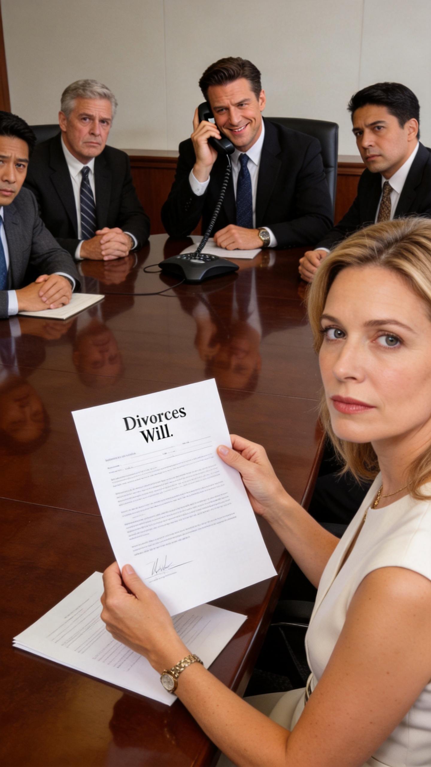 My husband called during my big presentation to say he'd inherited millions-then told me to leave "his" house and sign the divorce papers. I signed with a smile, knowing the clause he ignored would ruin everything he thought he'd won.