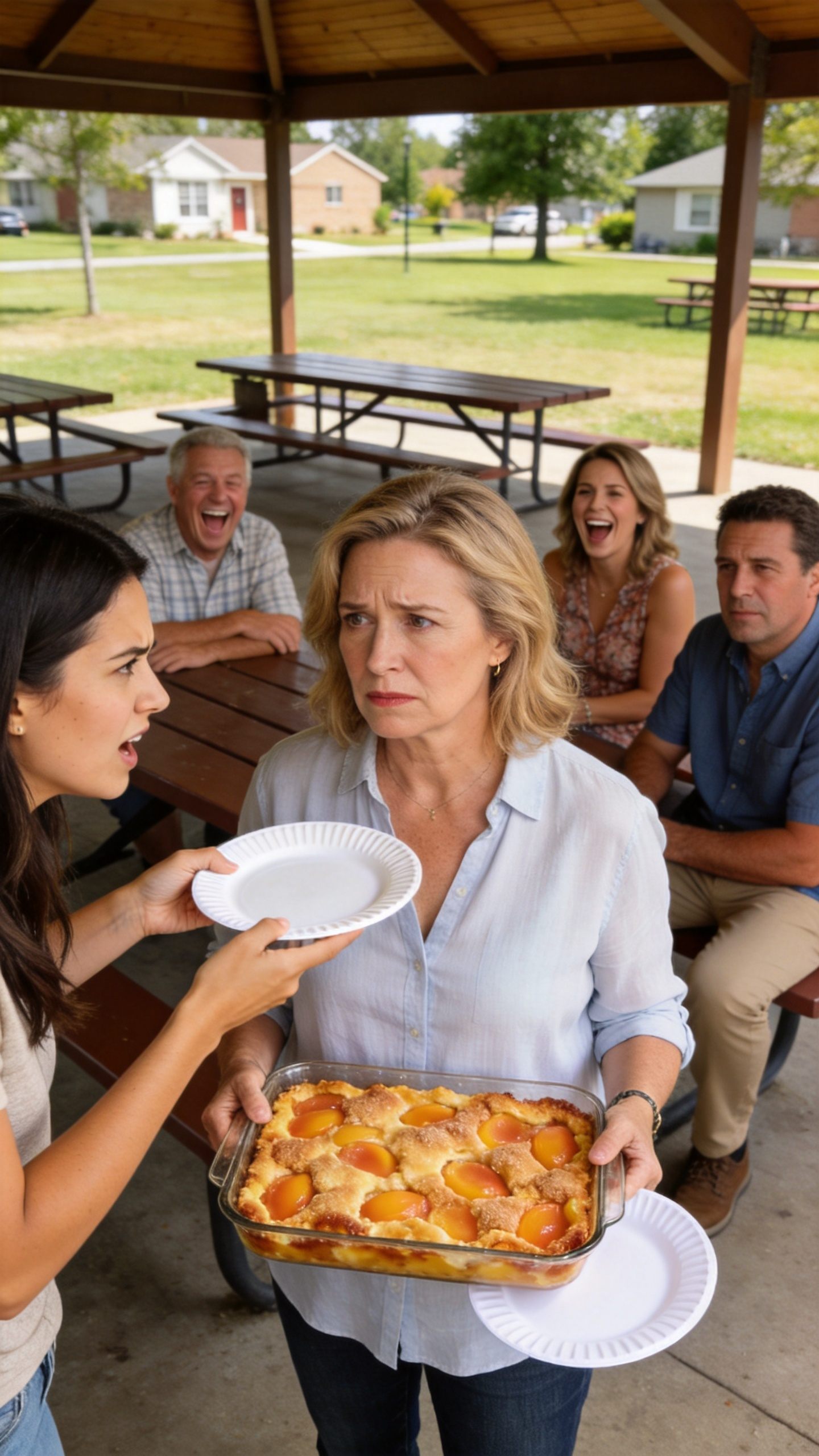 At my husband's family gathering, my stepdaughter called me 'the hired help' as everyone laughed. My husband said nothing. When his mom told me to apologize or leave, I walked out and left behind something that turned their world upside down.