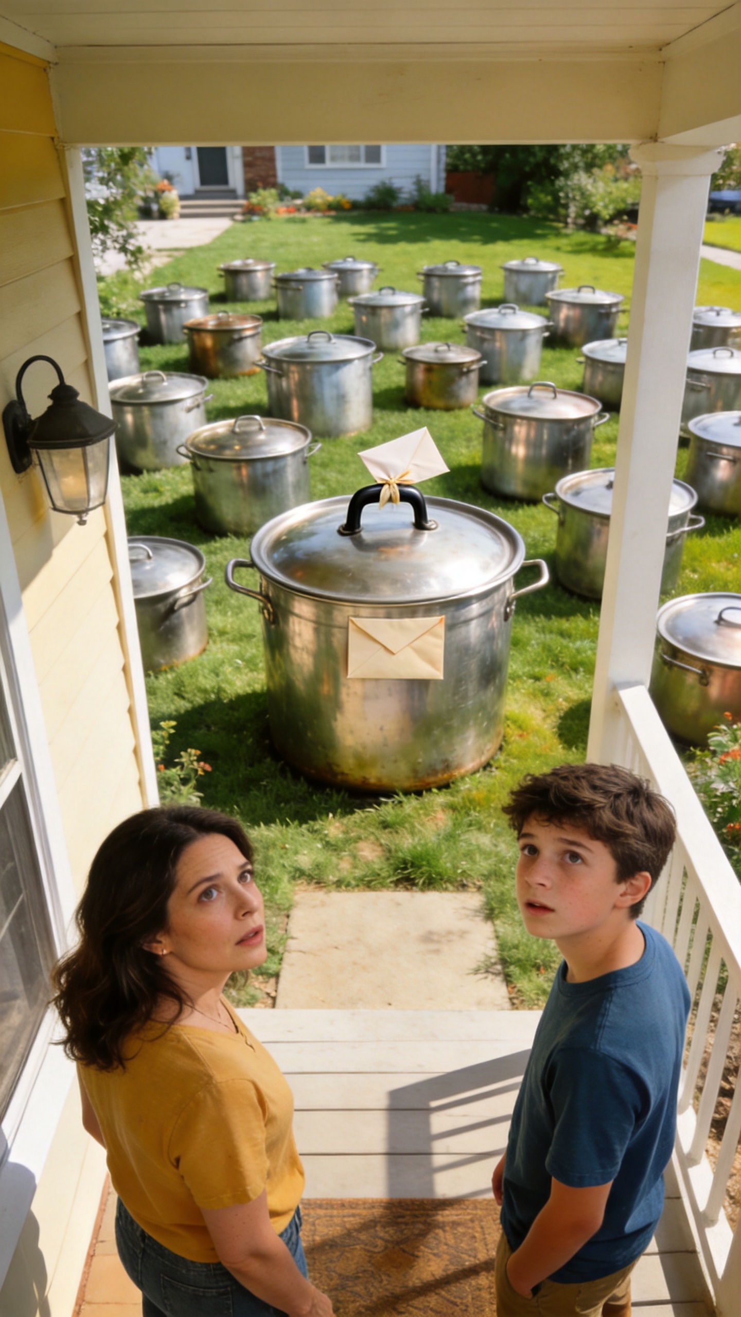 My Son Volunteered at a Food Pantry Instead of Going to Basketball Camp – A Month Later, We Found Dozens of Big Food Containers on Our Lawn, and the Largest One Transformed Everything