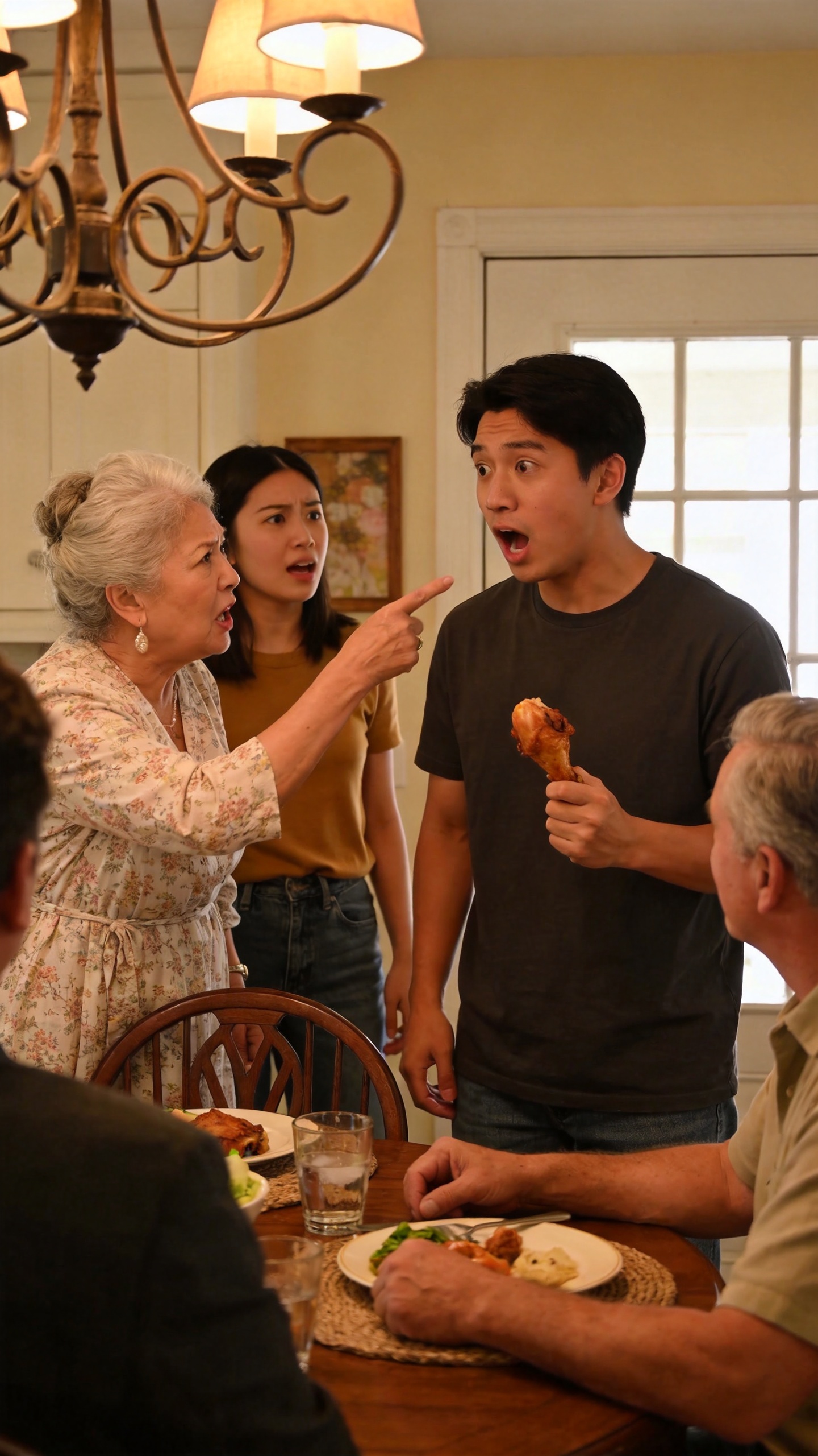 My younger brother had traveled for six hours and had just picked up a chicken drumstick when my mother-in-law slapped him across the face in front of my husband, shouting, "You greedy little thing! No one eats here for free!"